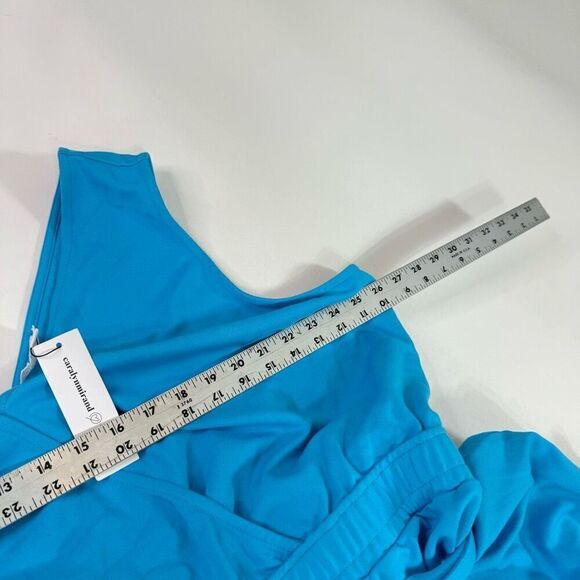 Caralynmirand The Drop Jumpsuit Womens 4X Blue Sleeveless V-Neck Wide-Leg New - Picture 4 of 9